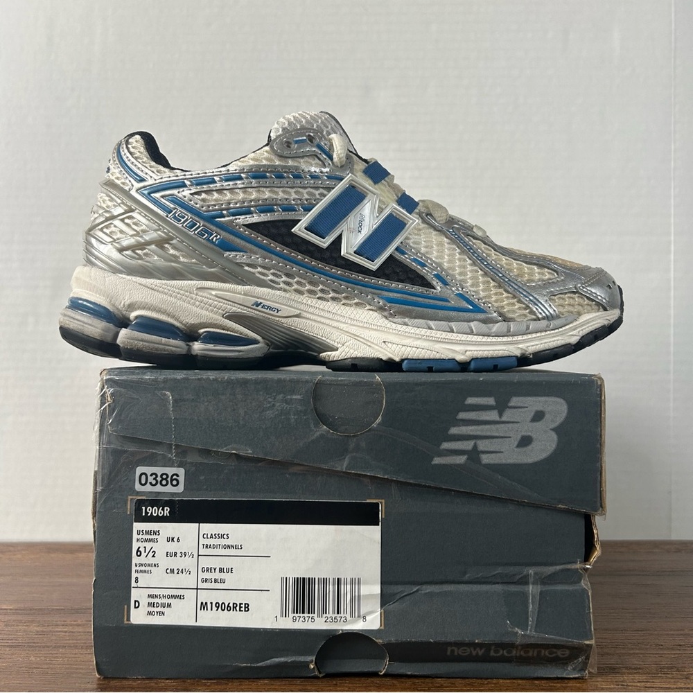 New Balance 1906R Silver Blue Agate Size M6.5/W8